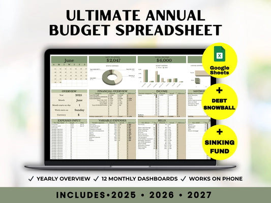 Ultimate Annual Budget Tracker