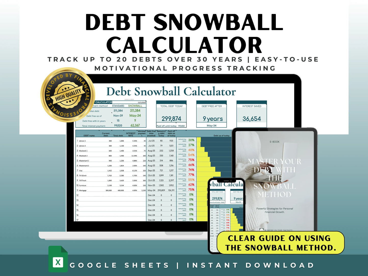 Debt Snowball Calculator