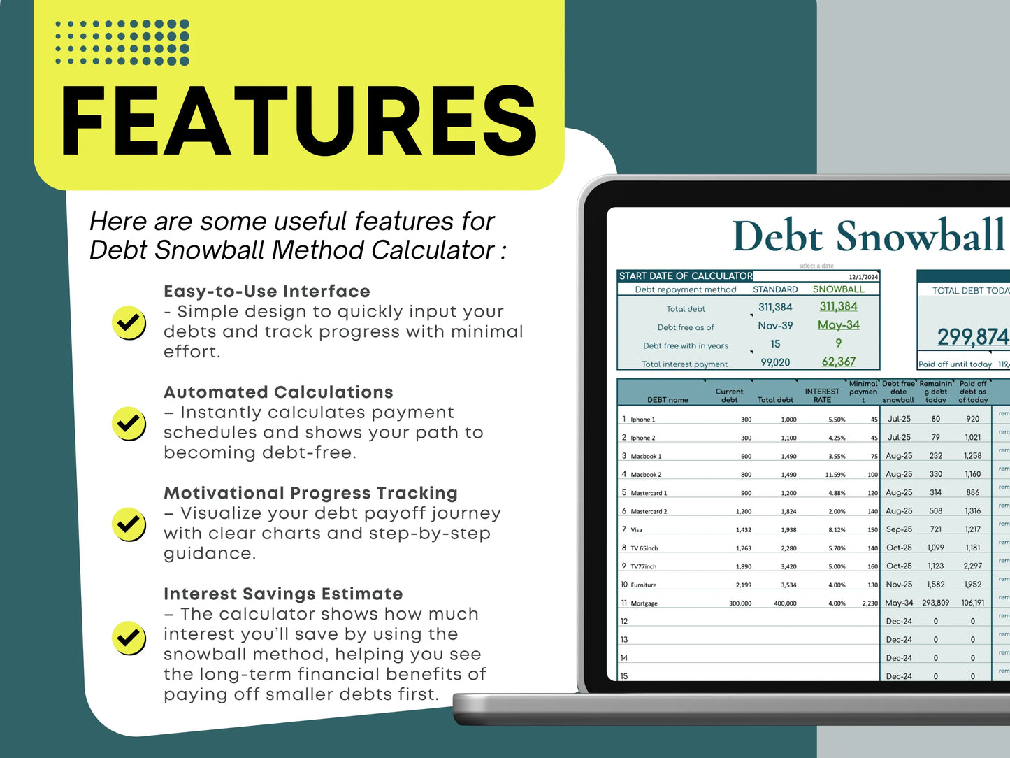 Debt Snowball Calculator