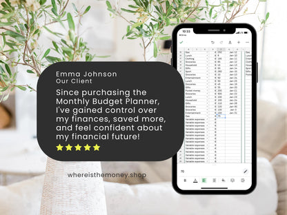 Monthly Budget Tracker