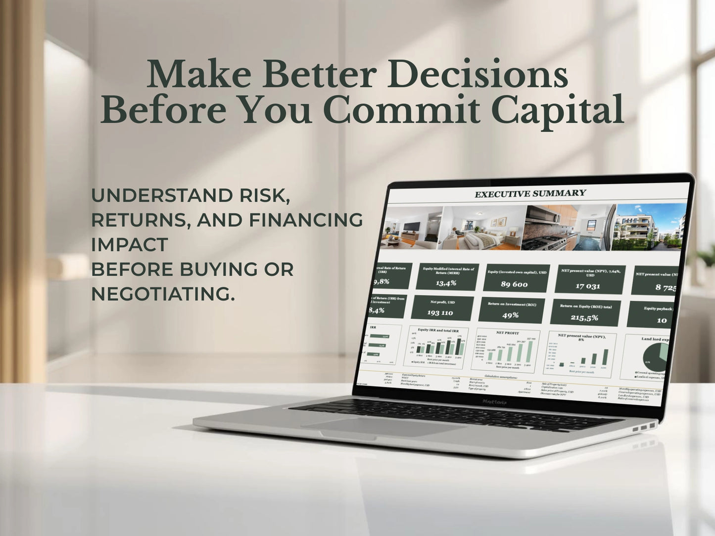 Real Estate Investment Analyzer — Executive Light Edition - WHERE IS THE MONEY