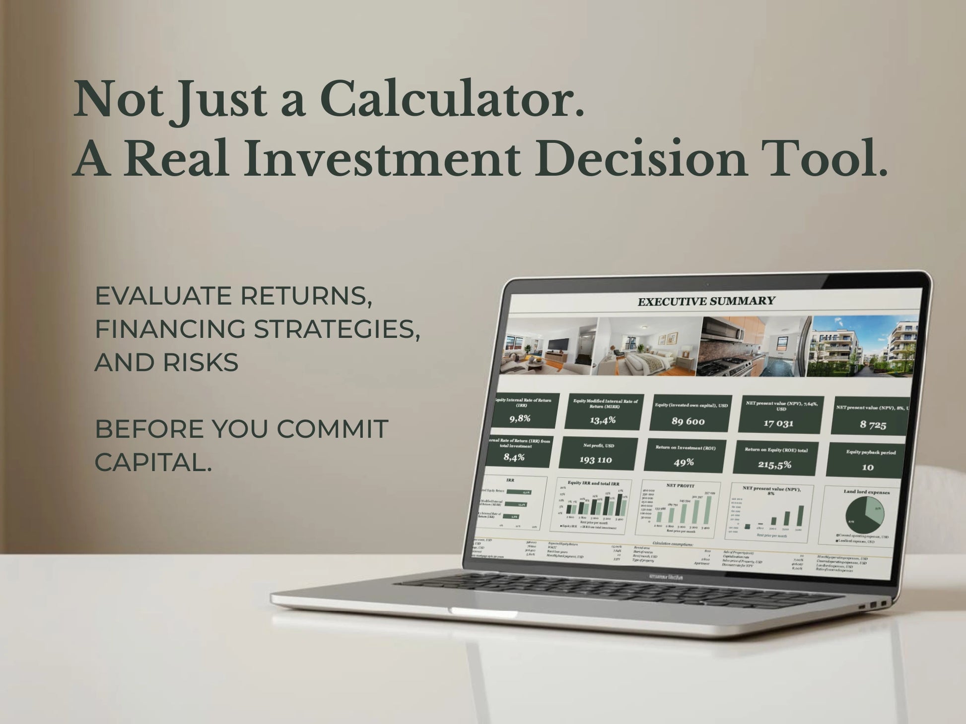 Real Estate Investment Analyzer — Executive Light Edition - WHERE IS THE MONEY
