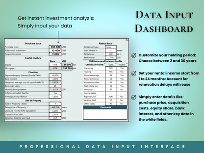 Real Estate Investment Calculator Pro Version+Test 5 Financing Methods
