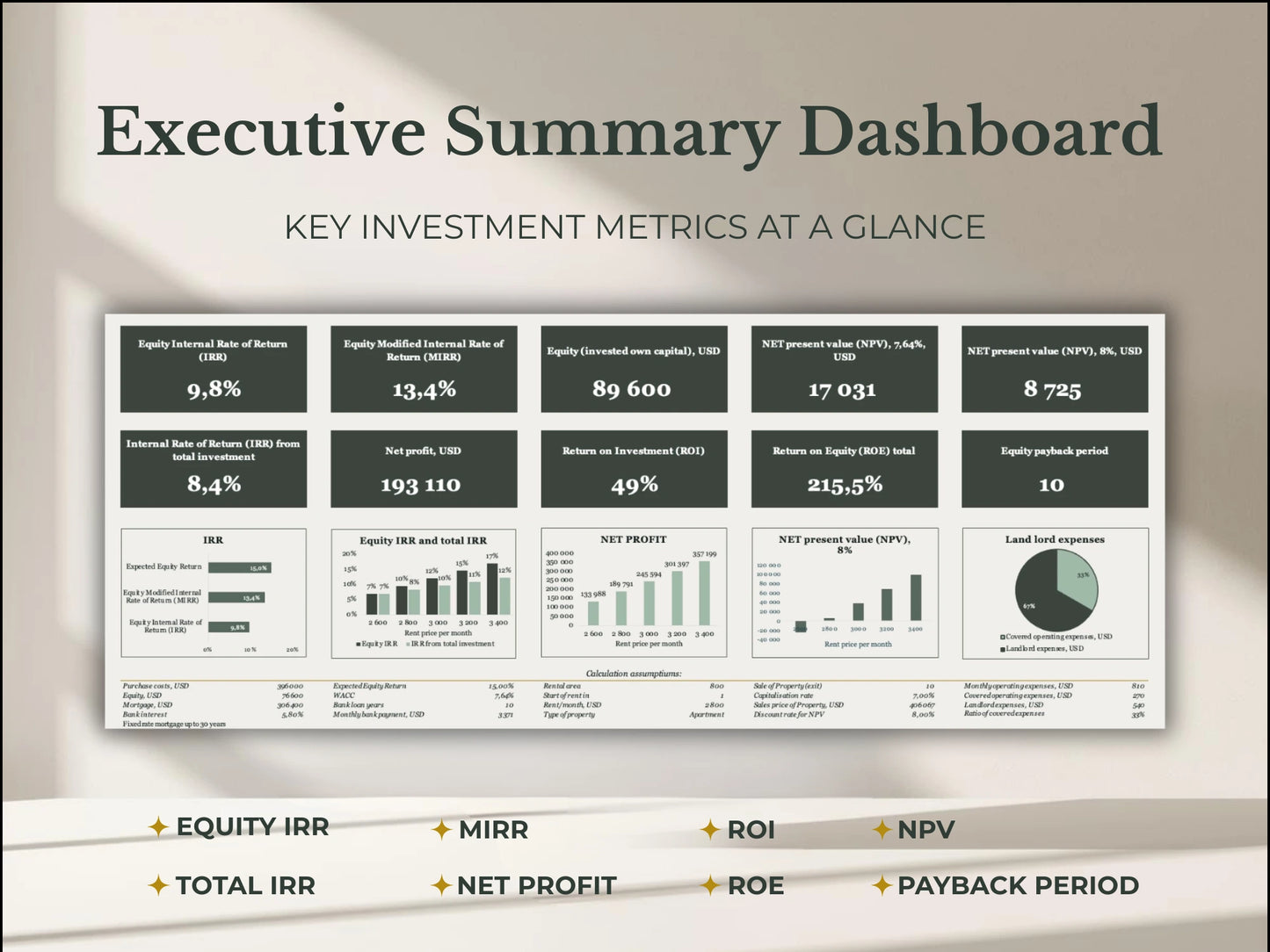 Real Estate Investment Analyzer — Executive Light Edition - WHERE IS THE MONEY