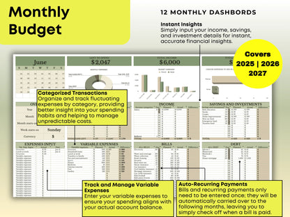 Ultimate Annual Budget Tracker