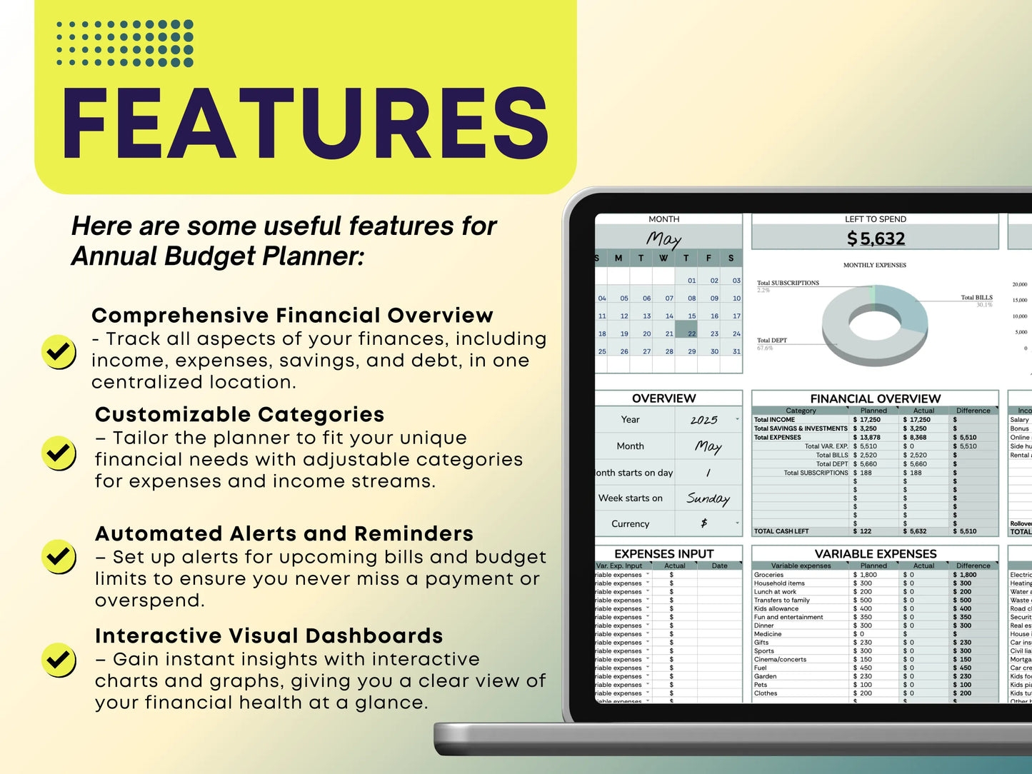 Ultimate Annual Budget + Debt Snowball + Sinking Fund Template