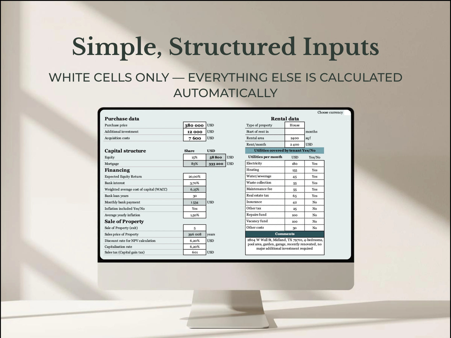 Rental Yield Analyzer - Powerful Rental Yield Calculator for Smart Investors - WHERE IS THE MONEY
