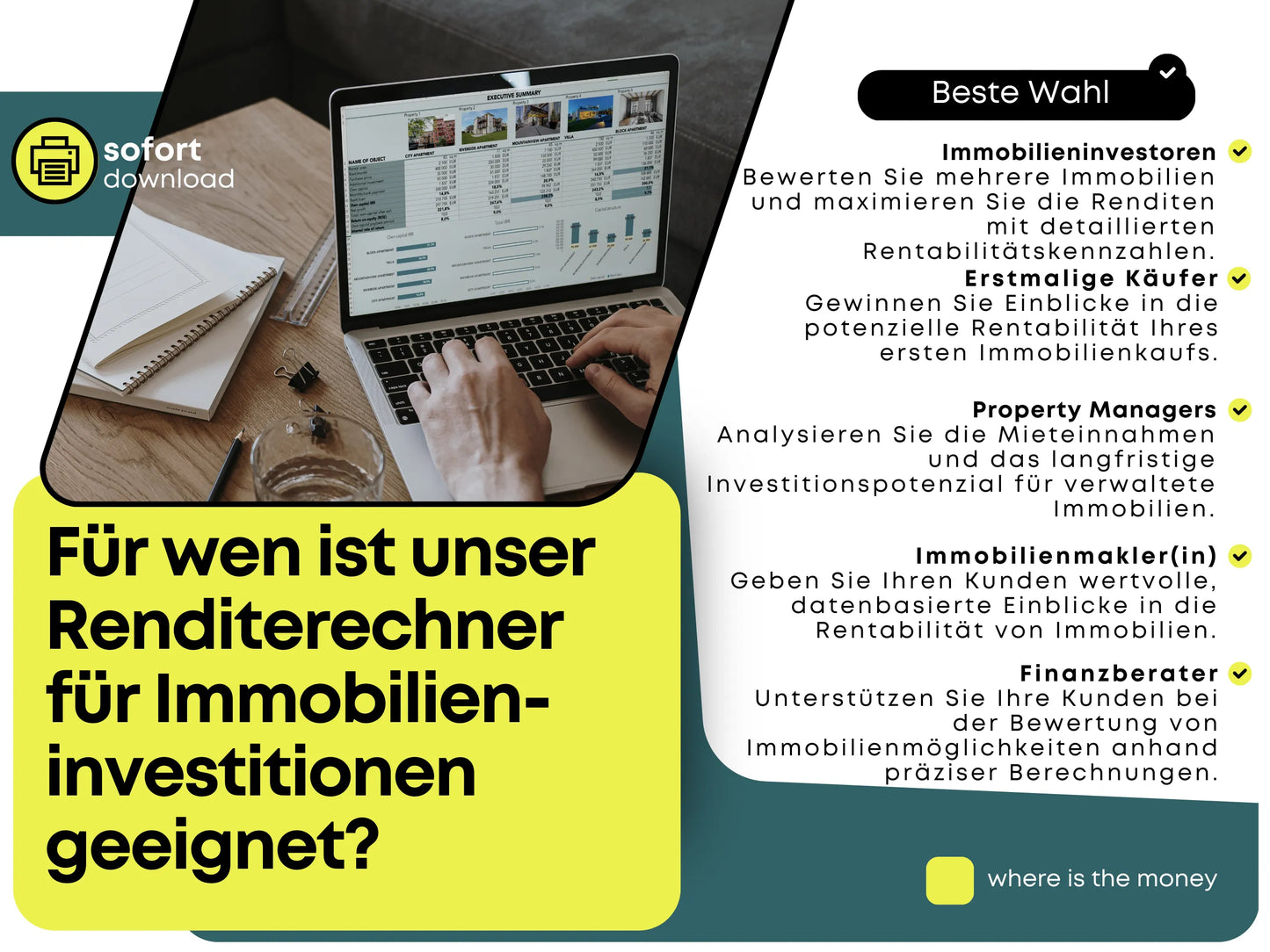 Real Estate Investment Profitability Calculator in German