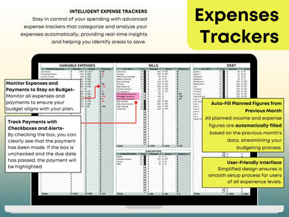 Ultimate Annual Budget + Debt Snowball + Sinking Fund Template
